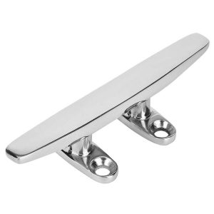 Stainless Steel Mirror Polished, Four Hole Flat Top Cleat