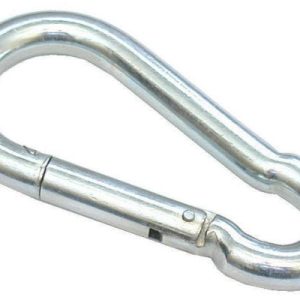 10mm x 100mm Zinc Plated CARBINE Hook X 1 Snap Hook Shackle Spring Loaded