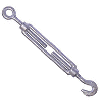 12mm Galvanised Hook and Eye Forged Straining Screw Turnbuckle