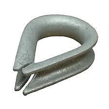 16mm Galvanised Wire Rope Thimbles x 1