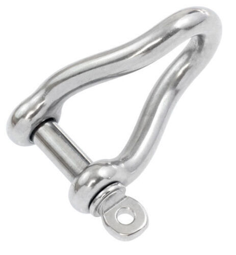 Twisted Dee Shackle 2 x 4mm Stainless Steel Marine Grade 316 - Image 4