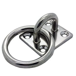 Square  Eye Plate With Ring Stainless Steel 5MM