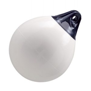 Polyform A Series Boat Mooring Buoy / Fender A1 380mm(L) x 295mm(D) in WHITE