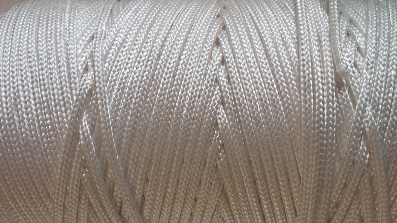 White Nylon Braided Twine (1.3mm 2mm 3mm 4mm and 6mm) x 15 Metres