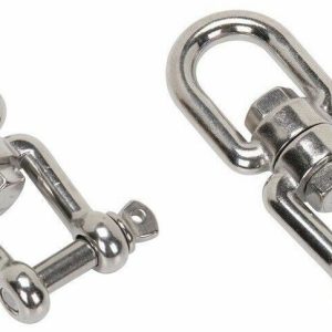 2 x 16mm Boat Anchor Chain Swivel Stainless Steel 316 EYE and JAW Gym Marine