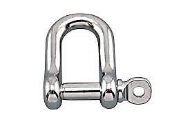 5mm STAINLESS STEEL 316 MARINE GRADE DEE SHACKLE X1 - Image 4