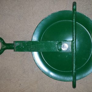 10" Gin Wheel c/w Swivel Eye for fibre rope