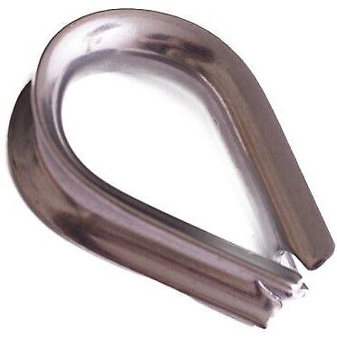 12mm Stainless Steel AISI 316 Marine Grade wire rope Thimbles X 2 - Image 5