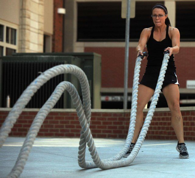 BATTLING ROPE THICK 36MM DIA X 10 METRES FITNESS GYM ROPES FREE DELIVERY