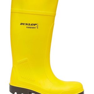Dunlop Purofort Yellow Safety Wellies Steel Toe Cap Wellington Boot UK 6 - 12