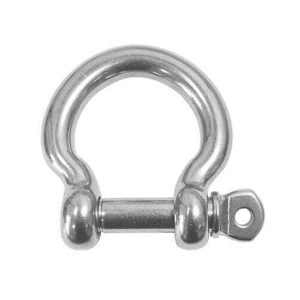 Stainless Steel Screw Pin Bow Shackles AISI 316 , Boat, Yacht, Choose Size