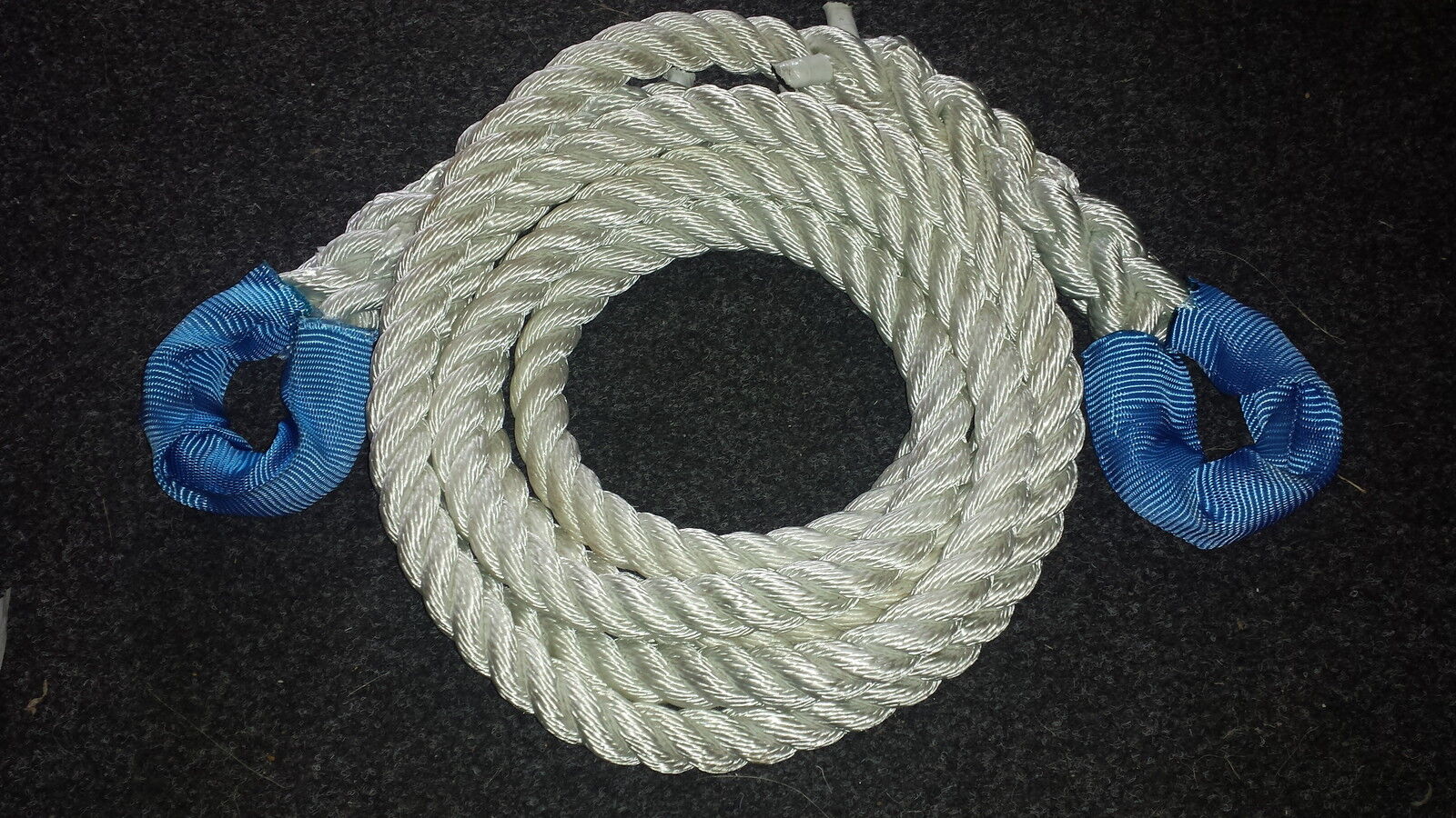 NYLON KINETIC 12 TONNE RECOVERY TOW ROPE 4 x 4 - 4 METRE X 24MM FREE DELIVERY