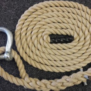 Synthetic Hemp Polyhemp Gym Climbing Ropes Fitness Tree  With Soft Eye & Shackle