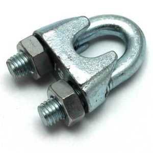 10 x 14mm Galvanised Wire Rope/Bulldog Grips / Wire Rope Grips