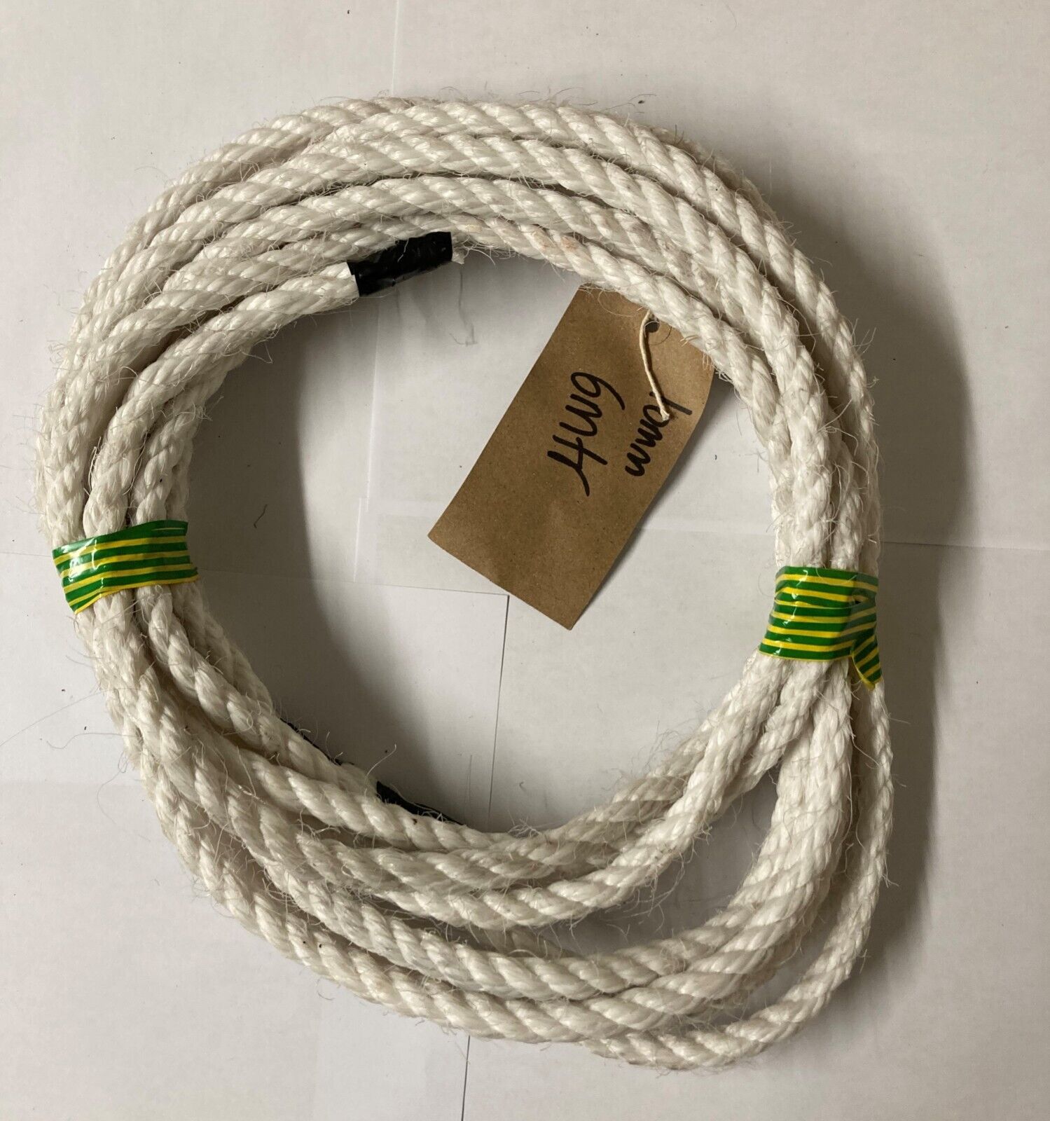 6 Metres x 10mm Staple Spun Rope Decking, General Purpose Rope - shop soiled