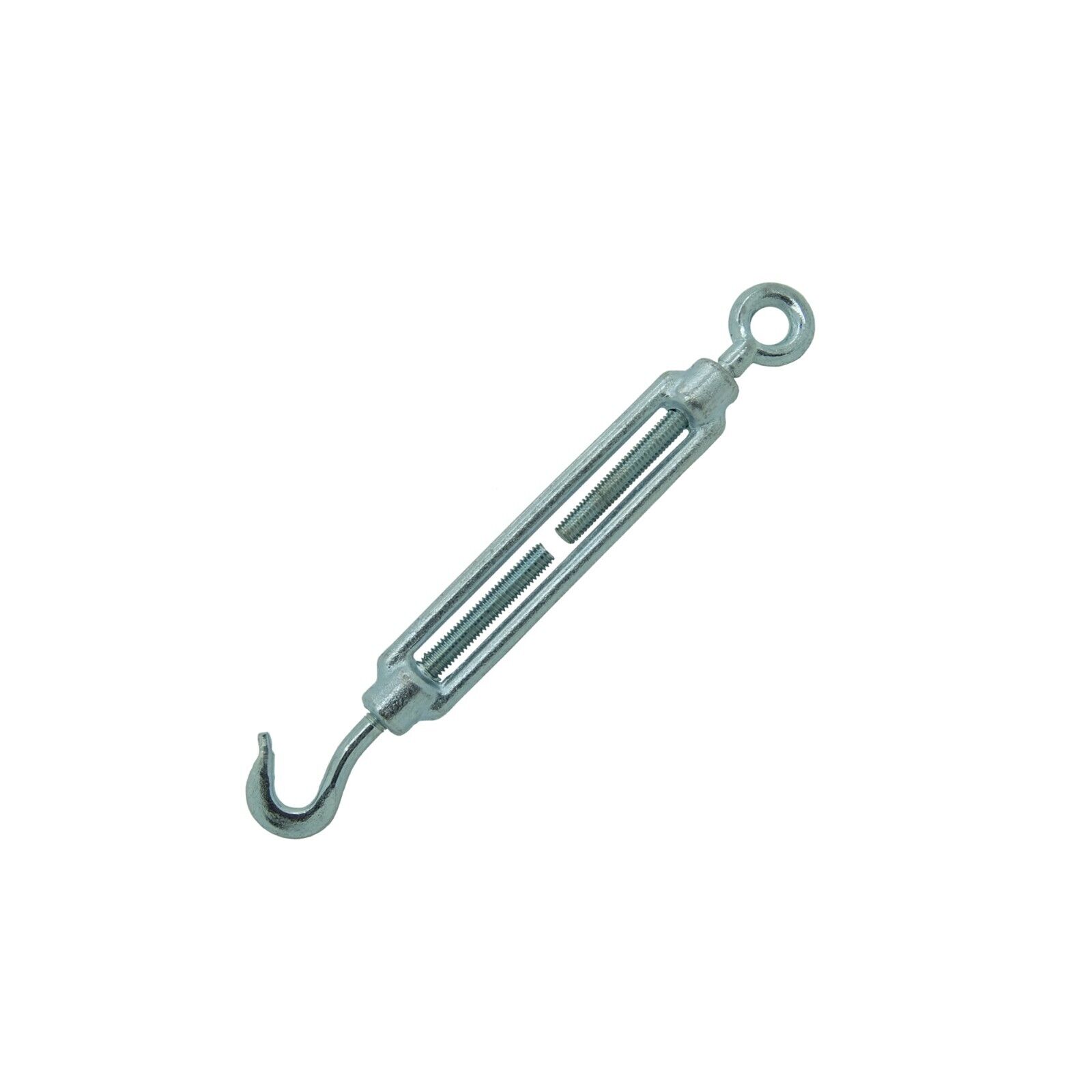 6mm Galvanised Hook and Eye Forged Straining Screw Turnbuckle, Tensioner - Image 3