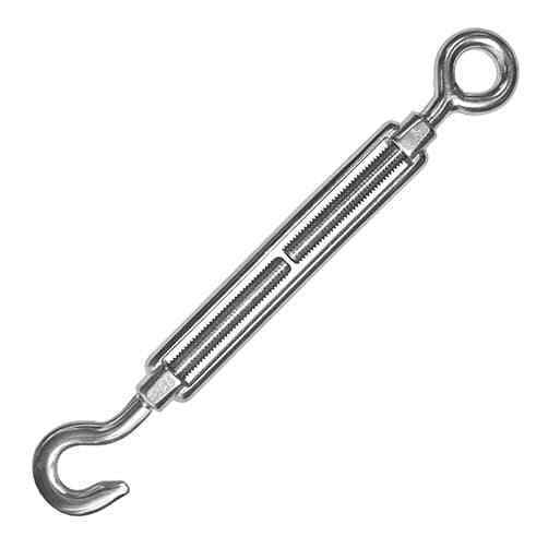 6mm Galvanised Hook and Eye Forged Straining Screw Turnbuckle, Tensioner - Image 5
