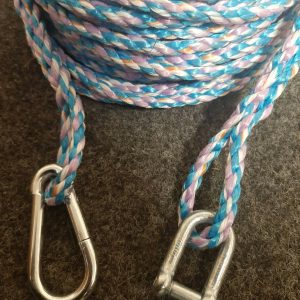 8mm ROPE 100 foot ANCHOR BOAT MOORING WITH SNAP HOOK & SHACKLE