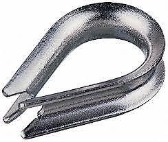 20mm Stainless Steel 316 Marine Grade wire rope Thimbles X 1