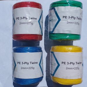 2mm Twisted Polyethylene 3-Ply Spool Of Twine 225g, Boat, Nets, Garden, Crafts