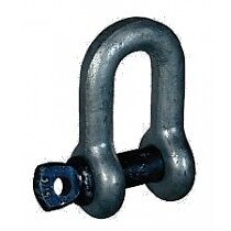 SWL 6.5 ton Galvanised Tested Dee Shackle Blue Pin x 1, Lifting, Towing