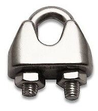 2 x 10mm Stainless Steel 316 Marine Grade Wire Rope/Bulldog Grips - Image 3