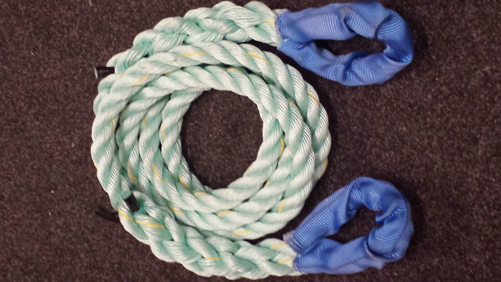 TOW ROPE RECOVERY 4X4 24MM POLYSTEEL WITH PROCTECTED EYES 4 METRE - Image 3