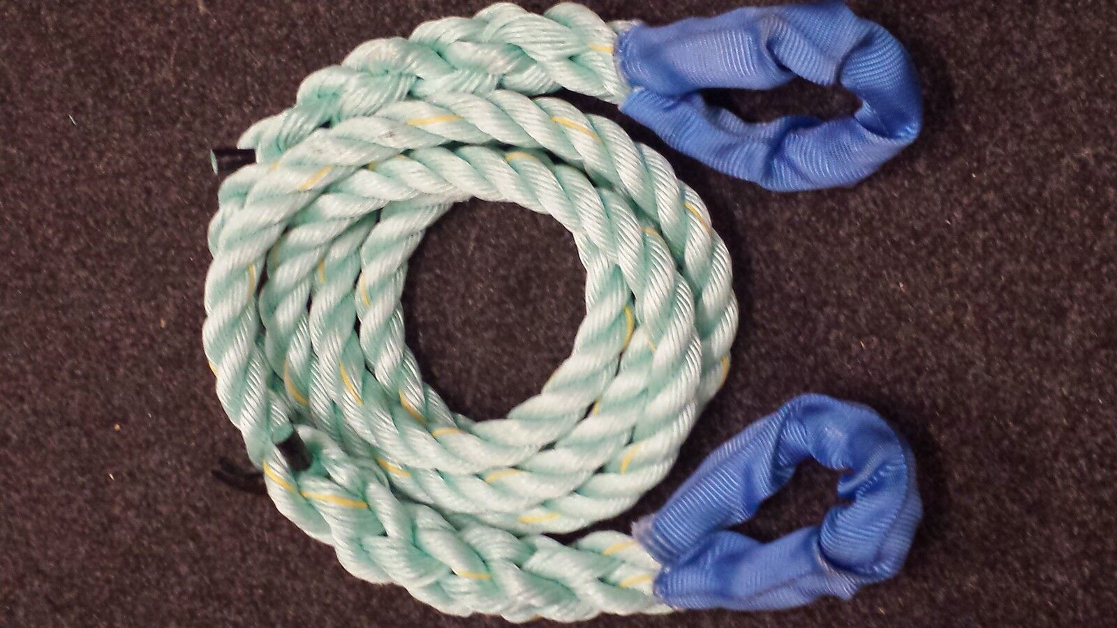 TOW ROPE RECOVERY 4X4 24MM POLYSTEEL WITH PROCTECTED EYES 4 METRE