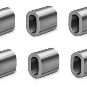 Aluminium Wire Rope Ferrules for use with GALVANISED WIRE ROPE 10 x 1mm