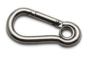 10mm Stainless Steel Carabiner Marine Grade 316 Carbine Snap Hook With Eye