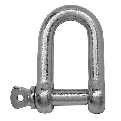 12mm Galvanised Dee Shackle, Screw Pin D Shackle Marine Boat Yacht x 2 - Image 7