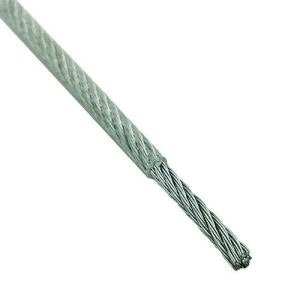 3-4 mm Clear PVC Galvanised Wire Rope Cable - Washing lines, gym wire cable