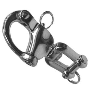 70mm Jaw Swivel Snap Shackle Stainless Steel Marine Grade AISI 316